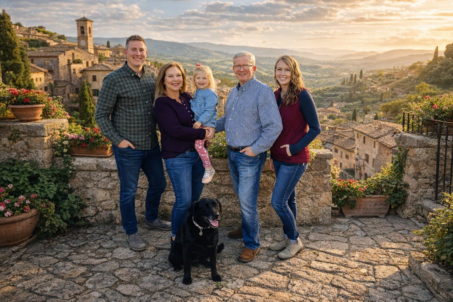 Family in Italy